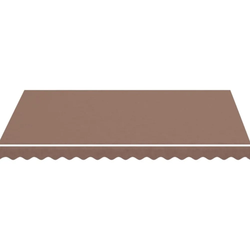 Pelouses & Jardins-vidaXL Tissu de remplacement pour auvent 3x2,5 m Marron