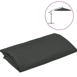 vidaXL Tissu de remplacement pour parasol déporté 300 cm
