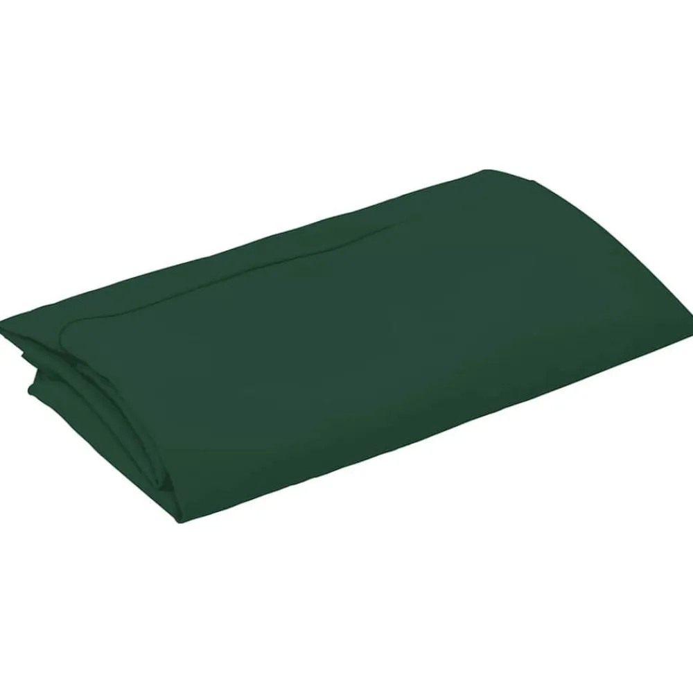 Pelouses & Jardins-vidaXL Tissu de remplacement pour parasol déporté 300 cm Vert