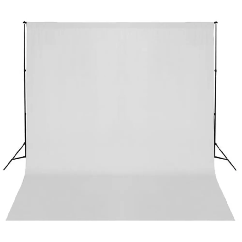 Appareils Photo-vidaXL Toile de fond coton sans support 300x300 cm Blanc