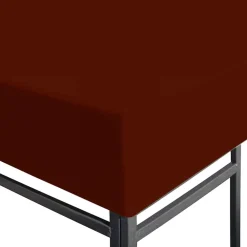 vidaXL Toile supérieure de gazebo 310 g/m² 3x3 m Terre cuite