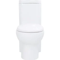 vidaXL Toilette d'angle en céramique pour salle de bains