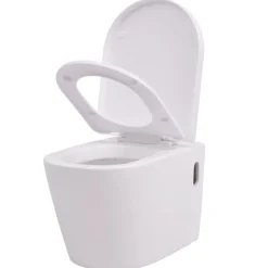 vidaXL Toilette murale avec réservoir caché Céramique