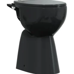 vidaXL Toilette sans rebord 7 cm hauteur supplémentaire Abattant amorti Céramique