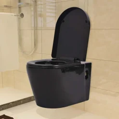 vidaXL Toilette suspendue au mur avec réservoir caché Céramique