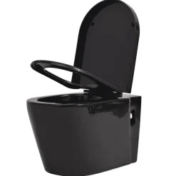 vidaXL Toilette suspendue au mur avec réservoir caché Céramique