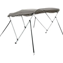 vidaXL Toit bimini à 3 arceaux parois latérales 183x(185-198)x137 cm