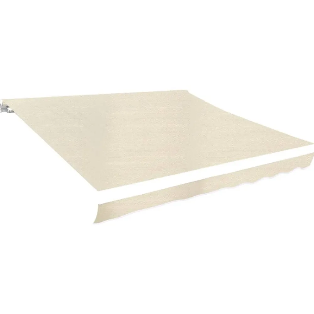 Pelouses & Jardins-vidaXL Toit d'auvent toile crème 3 x 2,5 m (cadre non inclus) Crème