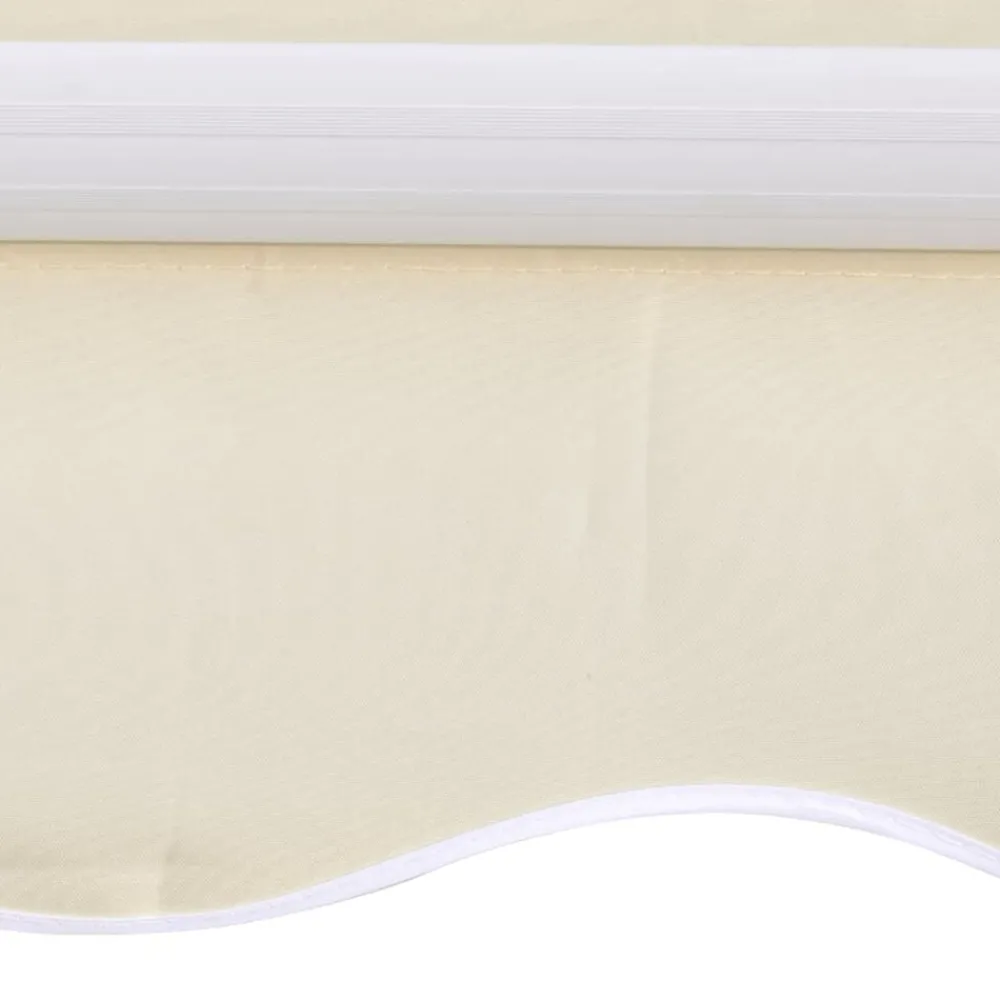 Pelouses & Jardins-vidaXL Toit d'auvent toile crème 3 x 2,5 m (cadre non inclus) Crème