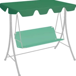 vidaXL Toit de rechange de balançoire 188/168x145/110 cm