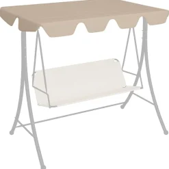 Pelouses & Jardins-vidaXL Toit de rechange de balançoire 188/168x145/110 cm Beige