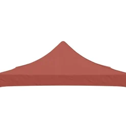 Pelouses & Jardins-vidaXL Toit de tente de réception 3x3 m Terre cuite 270 g/m² Couleur terre cuite