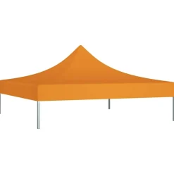 Pelouses & Jardins-vidaXL Toit de tente de réception 3x3 m 270 g/m² Orange