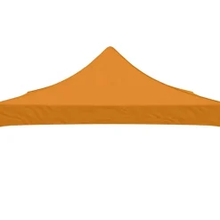Pelouses & Jardins-vidaXL Toit de tente de réception 3x3 m 270 g/m² Orange