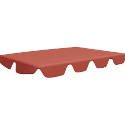 Pelouses & Jardins-vidaXL Toit rechange balançoire terre cuite 188/168x145/110 cm Couleur terre cuite