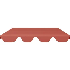 Pelouses & Jardins-vidaXL Toit rechange balançoire terre cuite 188/168x145/110 cm Couleur terre cuite