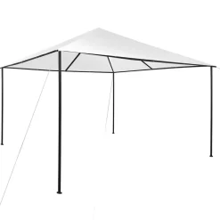 Pelouses & Jardins-vidaXL Tonnelle 4x4x3 m 180 g/m² Blanc