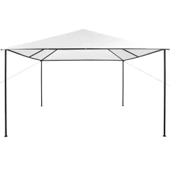 Pelouses & Jardins-vidaXL Tonnelle 4x4x3 m 180 g/m² Blanc