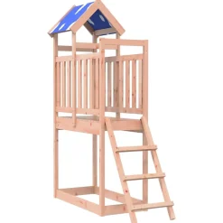 Jeux De Plein Air-vidaXL Tour de jeu Marron 52,5 x 110,5 x 215 cm Bois solide de Douglas