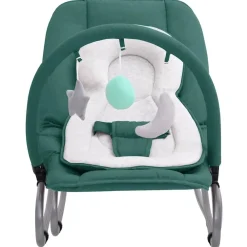 Jouets & Équipement D'Éveil Pour Bébés-vidaXL Transat pour bébé Acier Vert