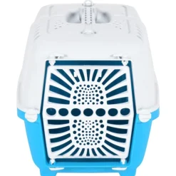 vidaXL Transporteur pour animaux de compagnie blanc et bleu PP