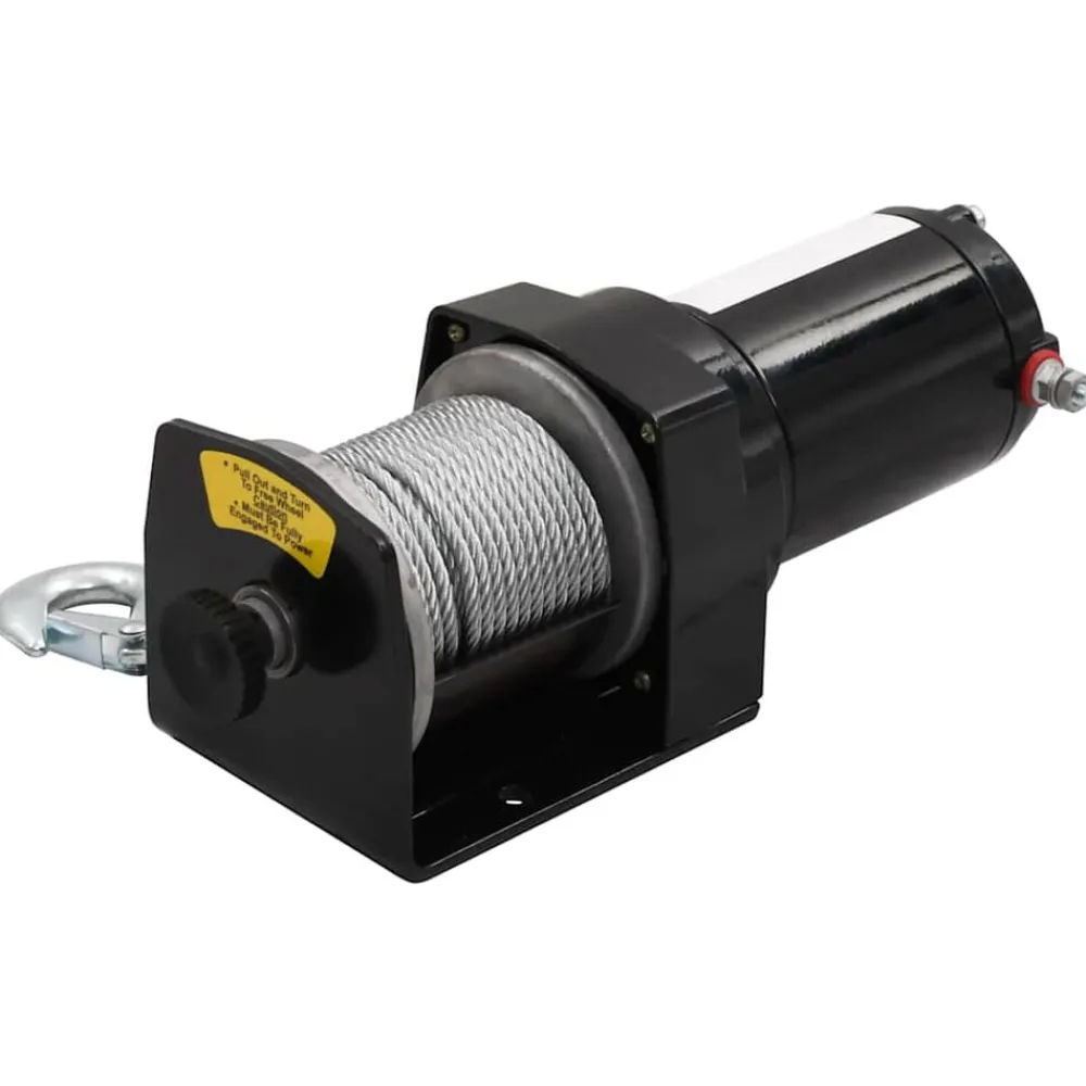 Manutention De Matériaux-vidaXL Treuil électrique 12 V 1360 kg avec télécommande sans fil