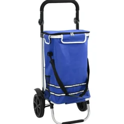 vidaXL Trolley de shopping 36,5 x 46,5 x 100,5 cm Tissu Oxford