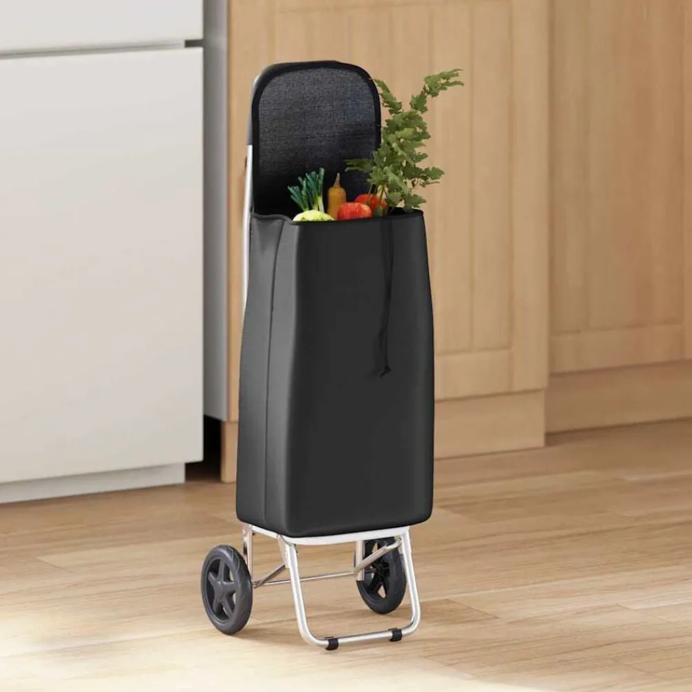 Bagages & Maroquinerie-vidaXL Trolley de shopping 35 x 28 x 92 cm Tissu Oxford Noir