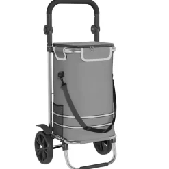 vidaXL Trolley de shopping 36,5 x 46,5 x 100,5 cm Tissu Oxford