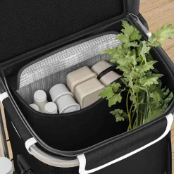Bagages & Maroquinerie-vidaXL Trolley de shopping 36,5 x 46,5 x 100,5 cm Tissu Oxford Noir
