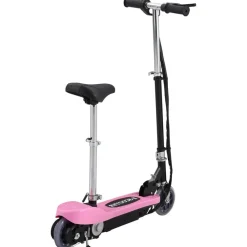 Loisirs De Plein Air-vidaXL Trottinette électrique avec siège 120 W Rose