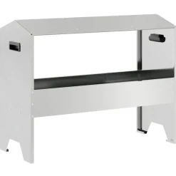 vidaXL Trough d'alimentation pour le bétail Argent 79 x 35 x 62 cm