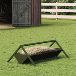 Articles Pour Animaux De Compagnie-vidaXL Trough d'alimentation pour le bétail Vert olive