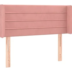 vidaXL Tête de lit à LED 83x16x78/88 cm Velours
