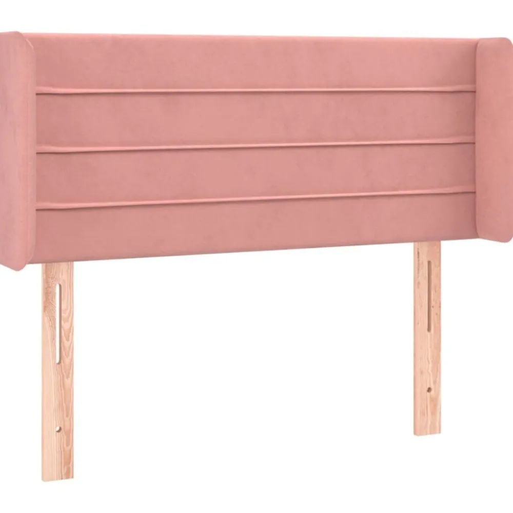vidaXL Tête de lit à LED 83x16x78/88 cm Velours