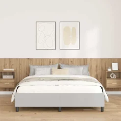 Lits & Accessoires-vidaXL Tête de lit avec armoire avec tiroir 3 pcs Chêne artisanal ch&ecirc;ne artisanal