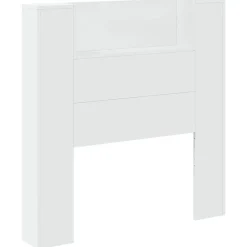 Lits & Accessoires-vidaXL Tête de lit 100 x 16,5 x 103,5 cm Bois d'ingénierie Blanc