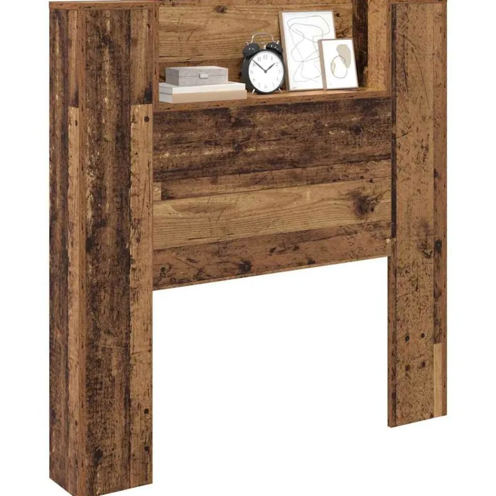 Lits & Accessoires-vidaXL Tête de lit 100 x 15 x 103,5 cm Bois d'ingénierie Bois ancien