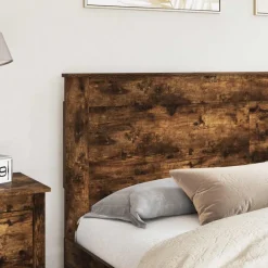 Lits & Accessoires-vidaXL Tête de lit Chêne fumé 200 cm Bois d'ingénierie Ch&ecirc;ne fumé