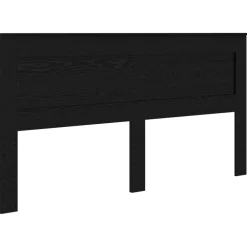 Lits & Accessoires-vidaXL Tête de lit Chêne noir 200 cm Bois d'ingénierie Ch&ecirc;ne noir