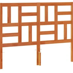 vidaXL Tête de lit cire marron 135 cm bois massif de pin