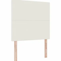 Lits & Accessoires-vidaXL Tête de lit Crème 80 cm Tissu en velours côtelé Cr&egrave;me