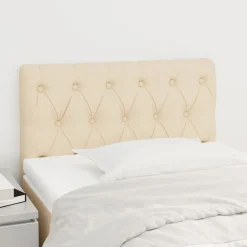 vidaXL Tête de lit Crème 80x7x78/88 cm Tissu