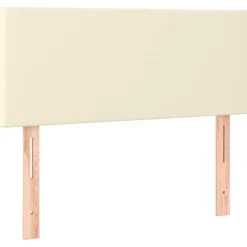 Lits & Accessoires-vidaXL Tête de lit Crème 80x5x78/88 cm Similicuir Cr&egrave;me
