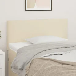 Lits & Accessoires-vidaXL Tête de lit Crème 80x5x78/88 cm Similicuir Cr&egrave;me