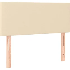 Lits & Accessoires-vidaXL Tête de lit Crème 80x5x78/88 cm Tissu Cr&egrave;me