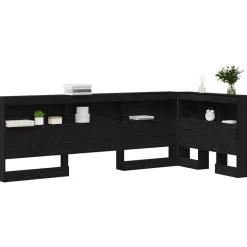 Lits & Accessoires-vidaXL Tête de lit de rangement Chêne noir 80 cm Bois d'ingénierie Ch&ecirc;ne noir