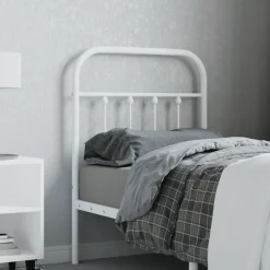 Lits & Accessoires-vidaXL Tête de lit de remplacement métal 75 cm Blanc