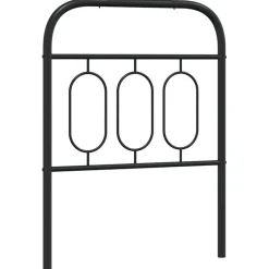 Lits & Accessoires-vidaXL Tête de lit de remplacement métal 75 cm Noir