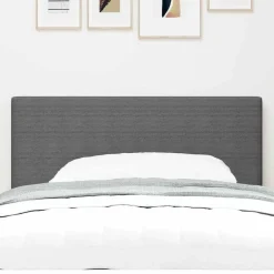 Lits & Accessoires-vidaXL Tête de lit 80 cm Tissu en velours côtelé Gris clair